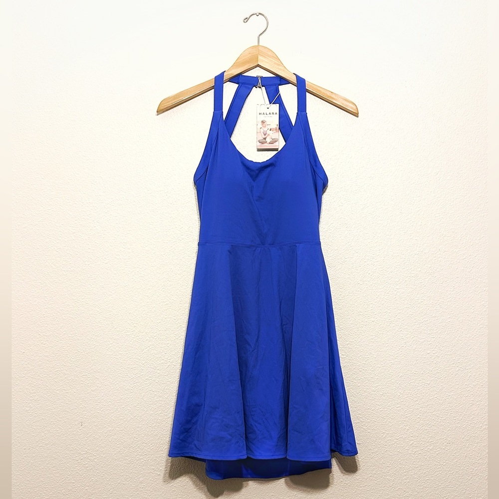 HALARA Backless Cut Out Twisted Side Pocket 2-in-1 Mini
Barre Ballet Dance Dress